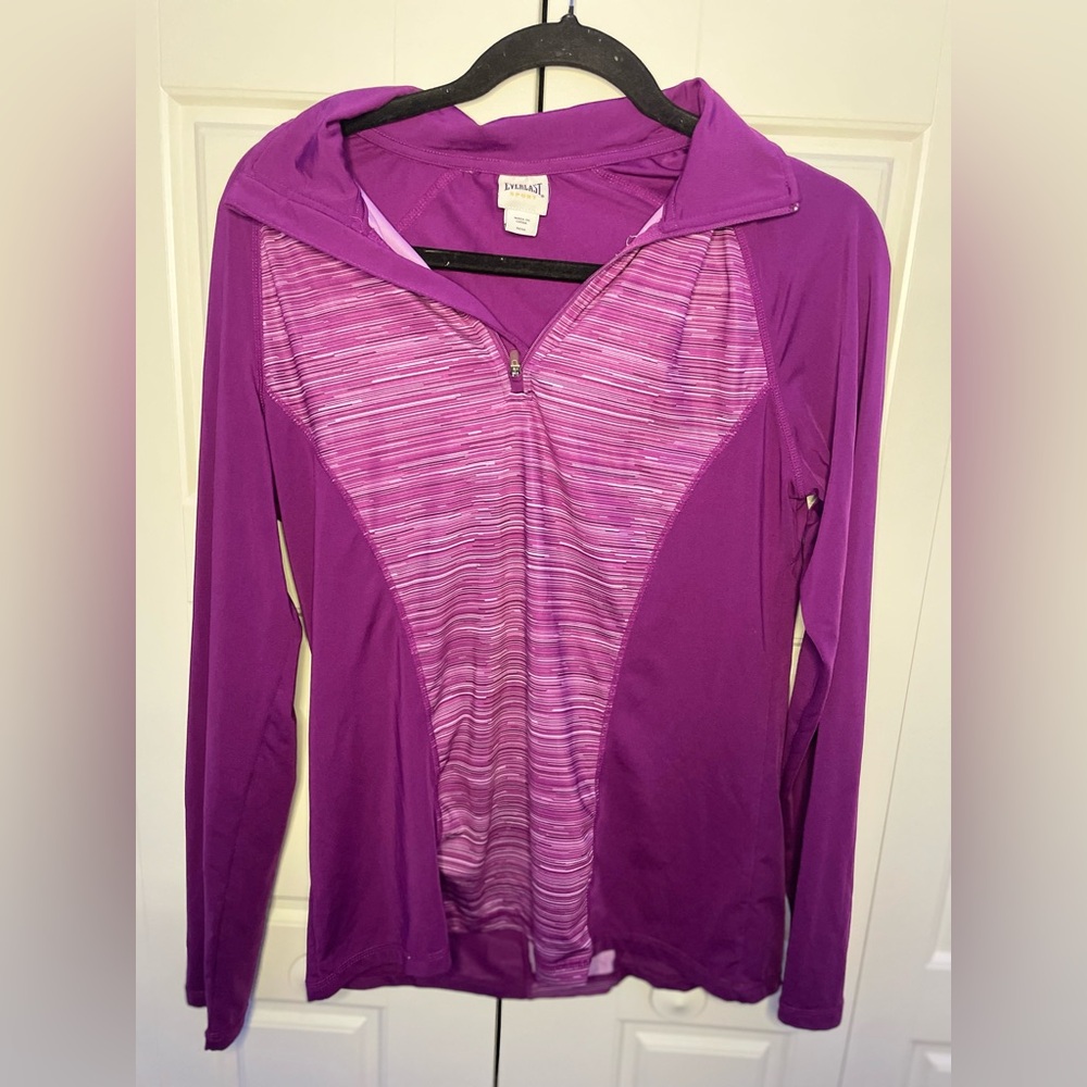Everlast Women's Purple Zip-Up Top